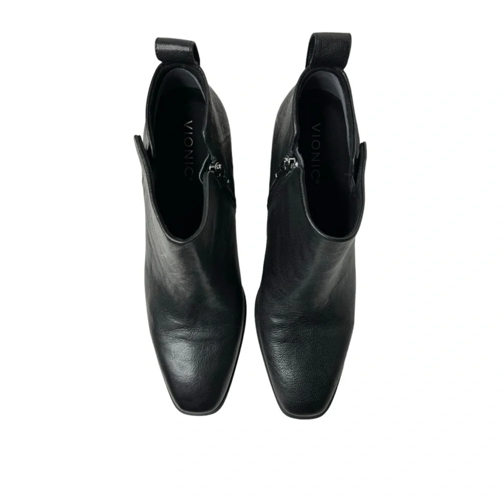 Vionic Lyssa Bootie Black Leather 11‎